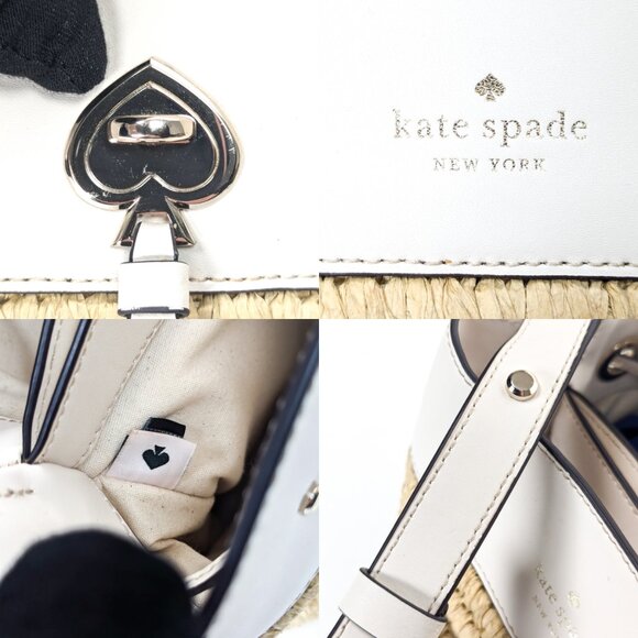 KATE SPADE Wicker Straw Bucket Bag - Picture 10 of 16